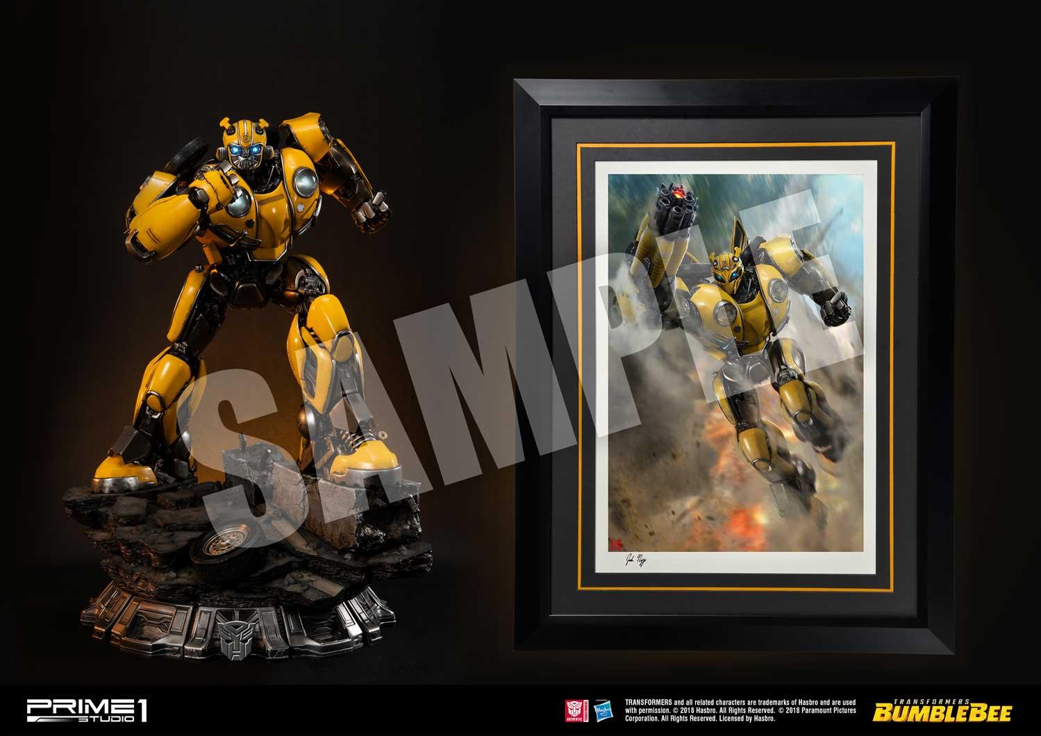 Art Print Bumblebee Film Bumblebee Battle Mask Version Prime Studio